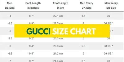 gucci men's shoe size guide|gucci slide size chart.